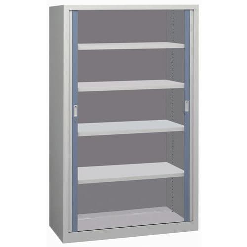 Armadio con anta a serranda 4 ripiani 530x1200x1980 mm,