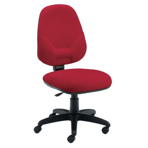 Sedia ufficio Ace schien. alto Contatto perm. rosso,