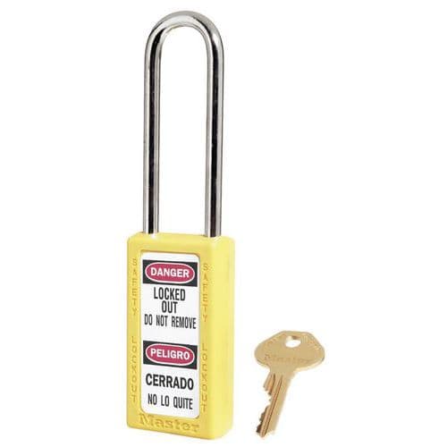 Lucchetto Zenex ®chiavi diff. blocco estraz. chiave Giallo,
