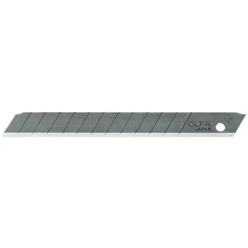 Astuccio da 10 lame da 9 mm nero,