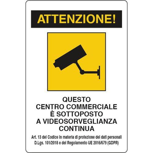 Cart. Alluminio MM 700X500 sto Centro Co Attenzione! Que,