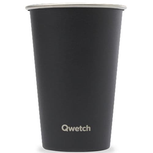Bicchiere inox parete singola-Nero Matt-470mL-Qwetch,
