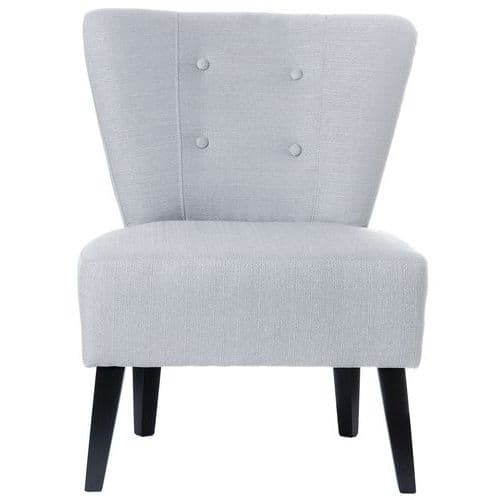 Poltrone Brighton piedi colore nero seduta grigio,