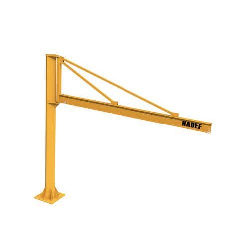 Gru colonna braccio triangolare F=250 kg, lunghezza braccio=2 m,