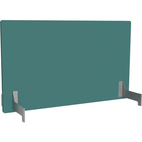 Adema+ pannello post due lati L140cm acc argento/tess laguna,