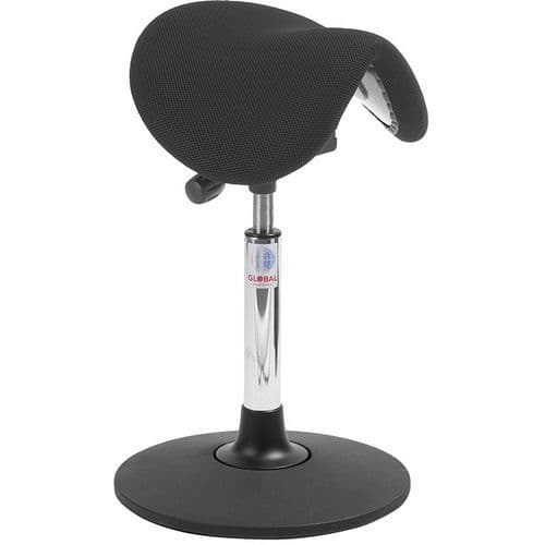 Sedia Dalton Sway Easy-Tessuto 3D-Media-Nero,