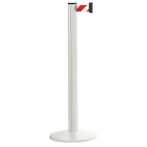 Paletto bianco con nastro 2,30 m - Rosso e bianco - Beltrac,