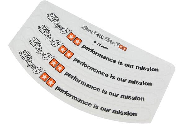 Rim Stickers Stage6 10 inch white