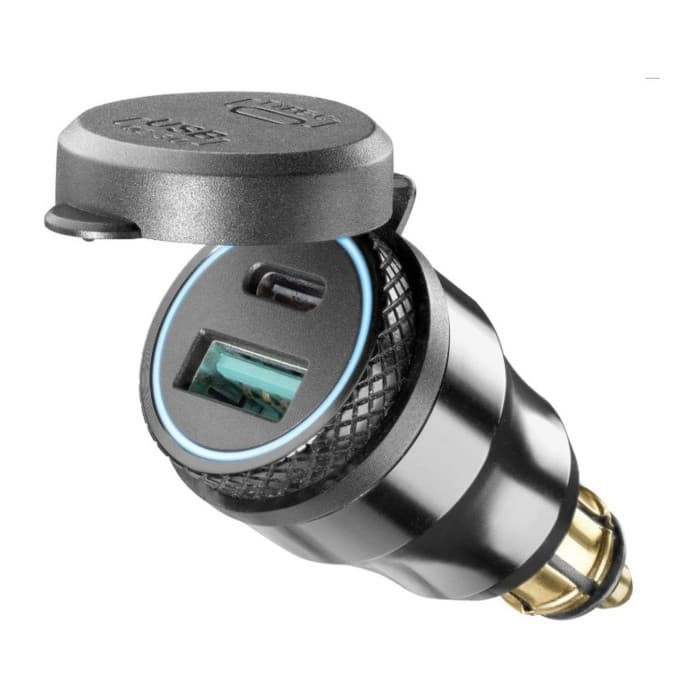 Interphone Adattatore Usb+typec Per Presa Din - Prese Accendisigari E Usb