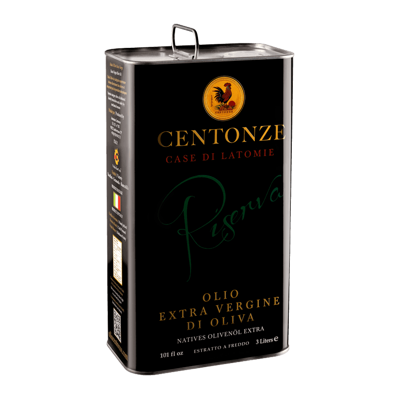 Centonze - Olio Extra Vergine di Oliva - Riserva Blend - Latta Litografata 3 litri - Confezione da 1 Latta