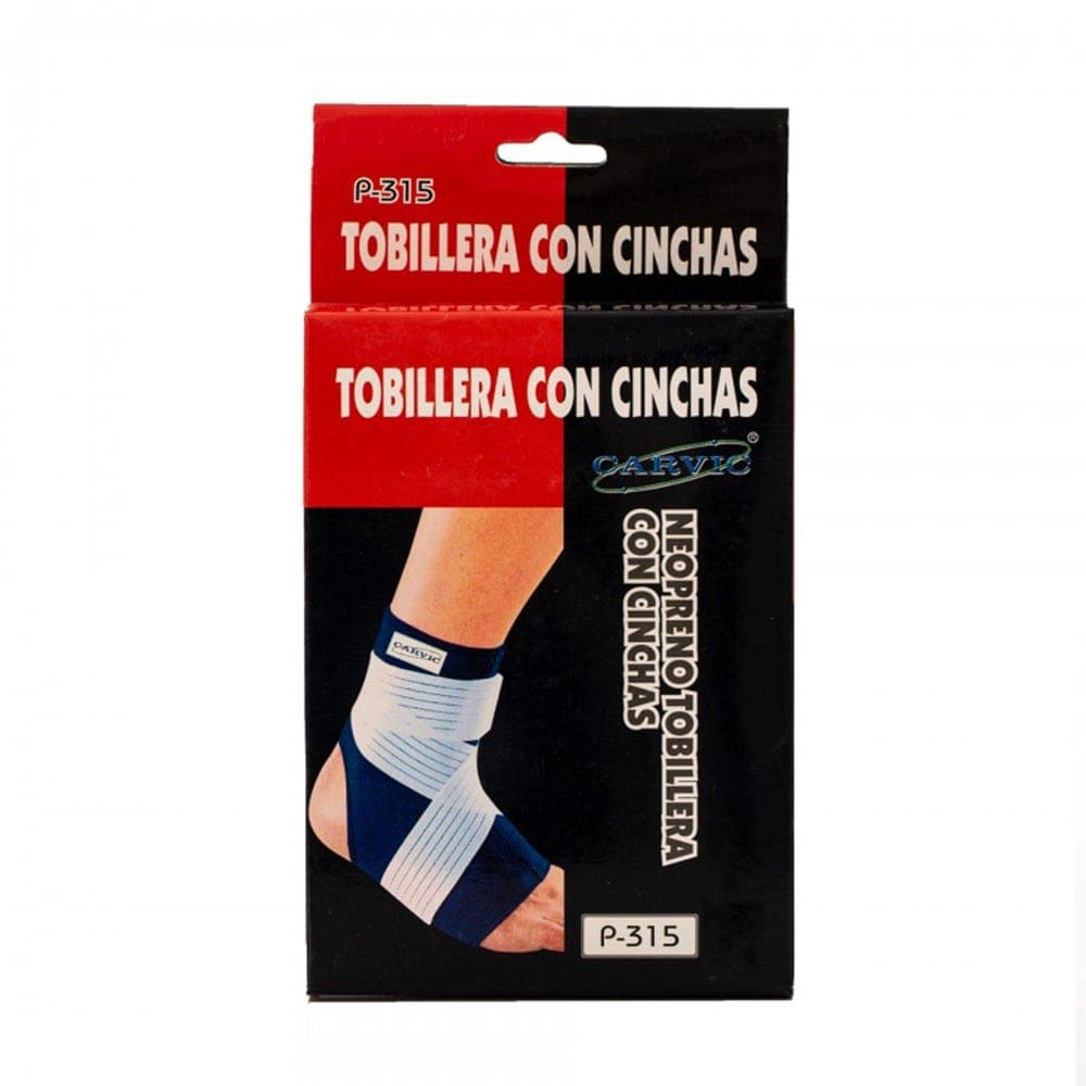 Tobillera Neopreno Con Cinchas Carvic P315.uni Xl