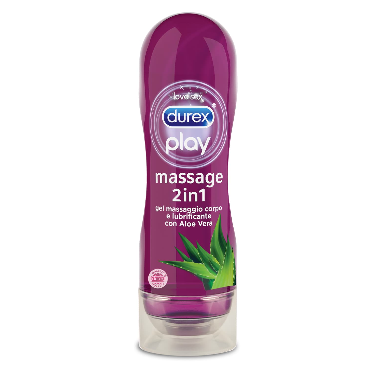 Durex Massage 2 In 1 Aloe Vera Gel Intimo Lubrificante Lenitivo 200ml