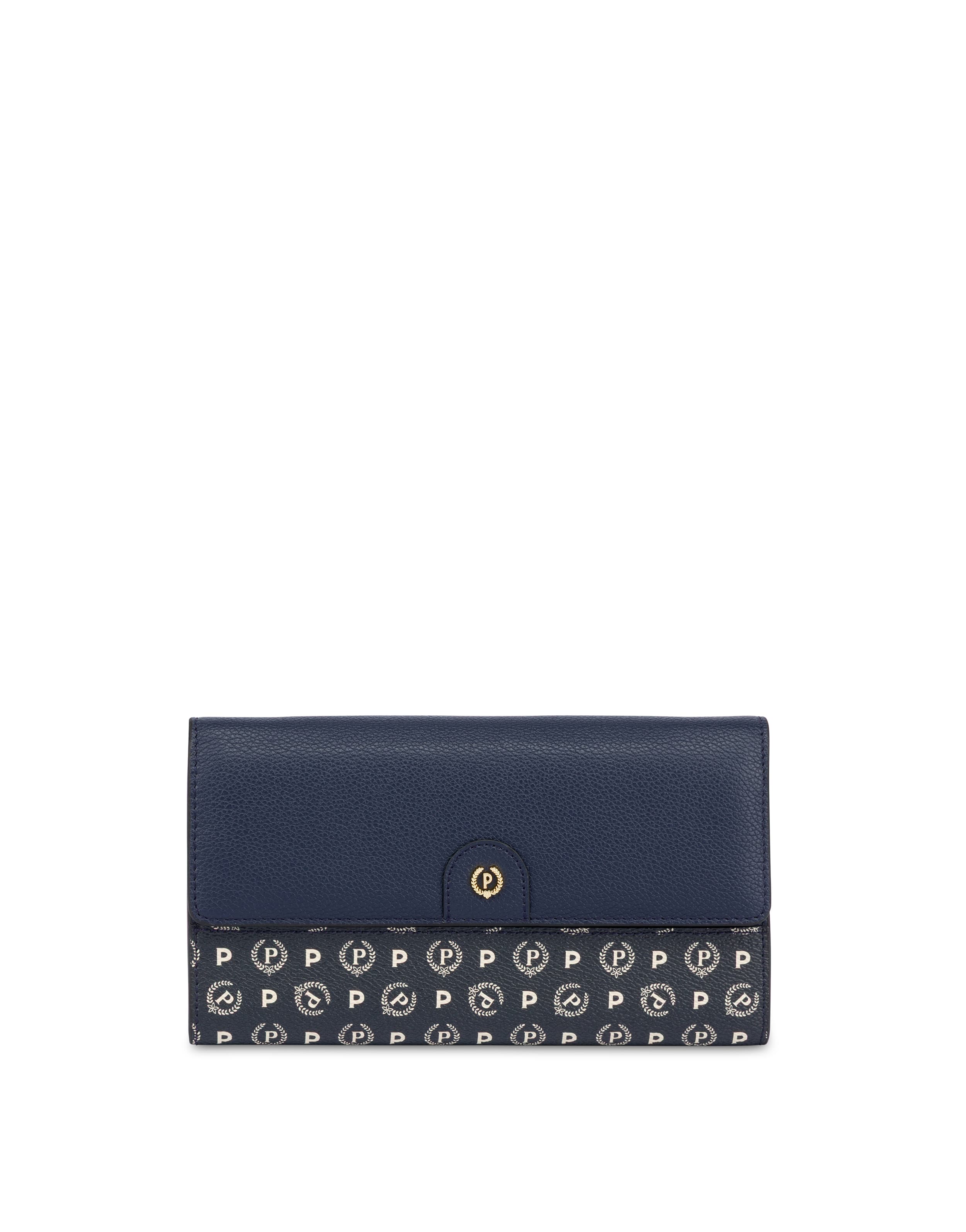 Portafoglio Wallet On Chain mix Heritage NAVY/BLU/AVORIO, one_size, Pollini