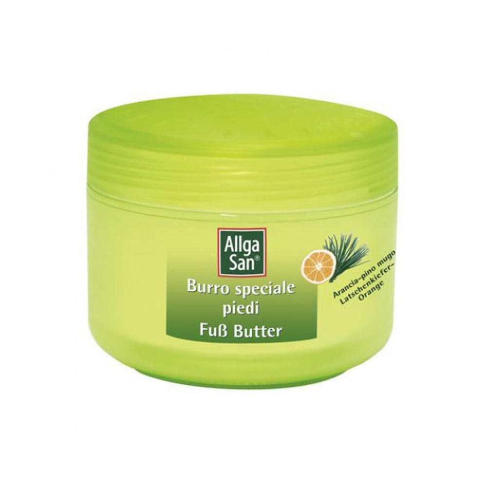 AllgaSan Burro Speciale Piedi - Burro rigenerante per piedi secchi e screpolati, 200 ml