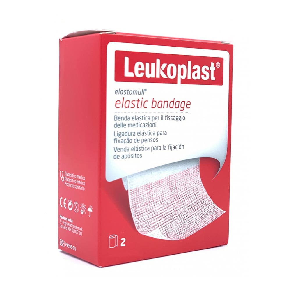 Leukoplast Elastomull - Elastic Bandage Benda Elastica 8cm x 4m, 2bende