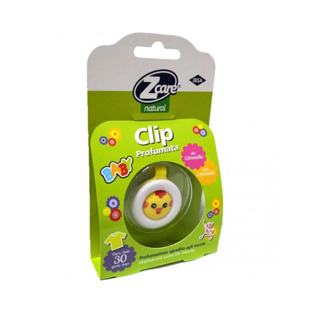 IBSA Zcare - Natural Clip Profumata sgradita agli insetti, 1 clip