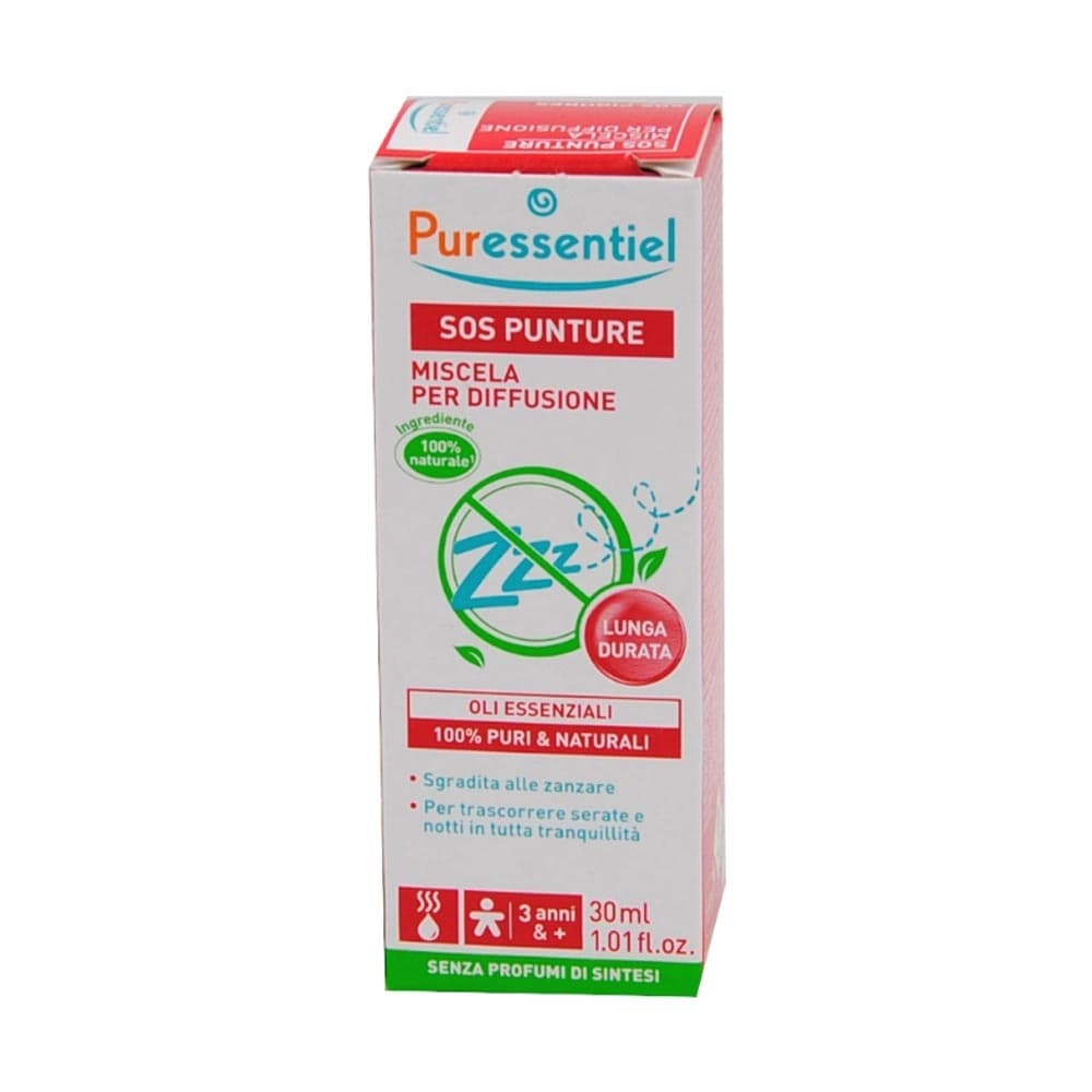Puressentiel SOS Punture - Miscela di oli essenziali repellente per le zanzare, 30 ml