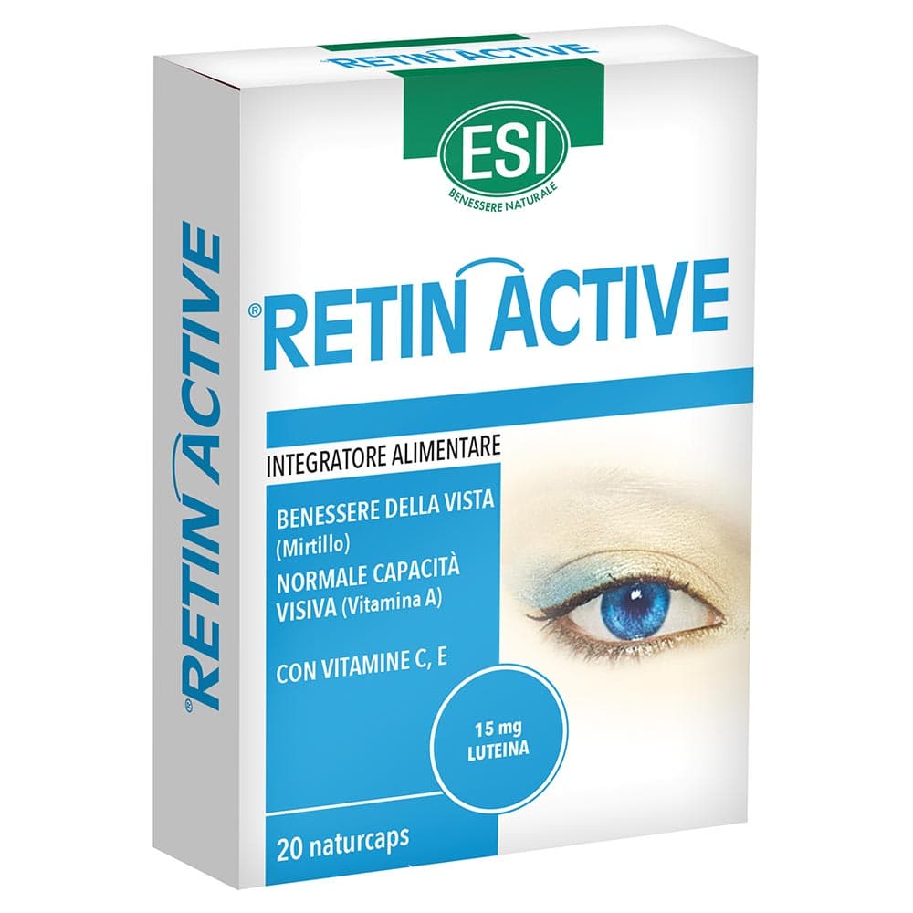 ESI Retin Active - Gocce oculari monodose per la secchezza oculare, 10 flaconcini da 0,5 ml