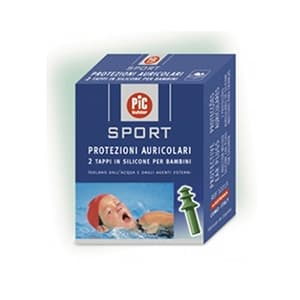 Pic Sport - Tappi auricolari per bambini Artsana silicone per isolare dall'acqua, 2 pezzi