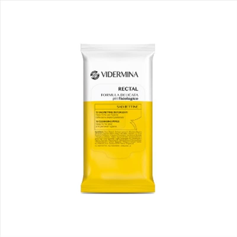 VIDERMINA Rectal Salviette Intime Formula Delicata pH Fisiologico 15 Pezzi