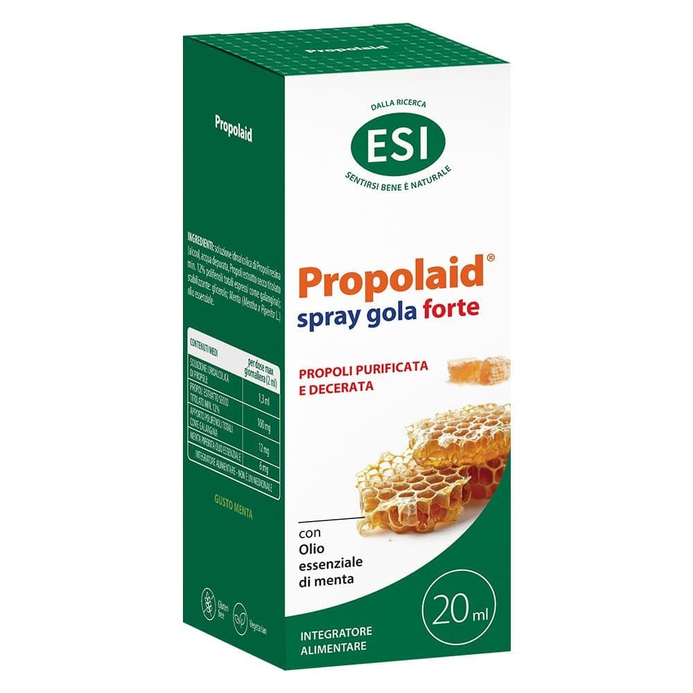ESI Propolaid Forte Spray Naturale Gola alla Propoli e Menta, 20ml