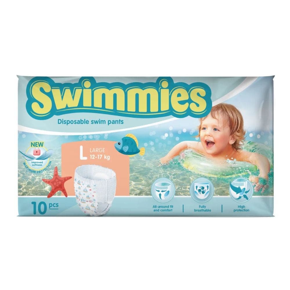 Ontex Swimmies Pannolino Pants Sp Large 12 -17 Kg 10 Pezzi