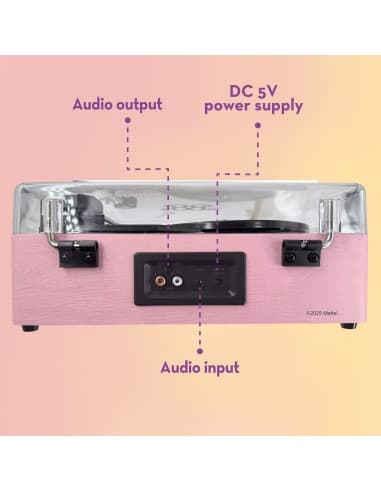 Barbie vinyl player 113637 - giradischi a 3 velocità view 2