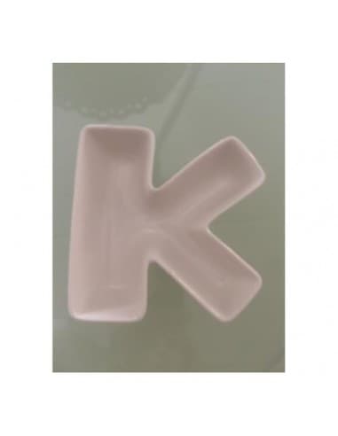 Lettera k in porcellana brandani