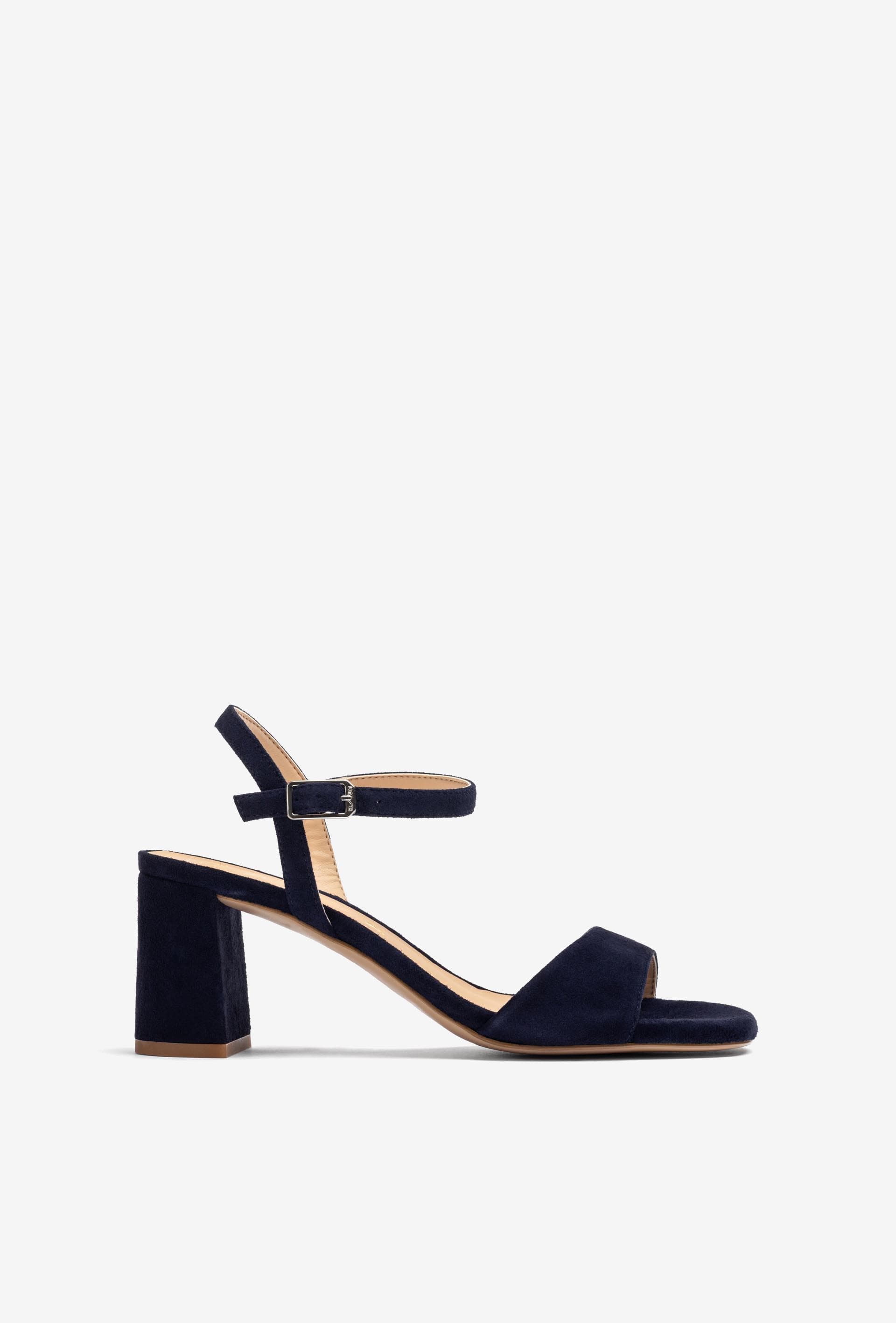 Sandalen van suède