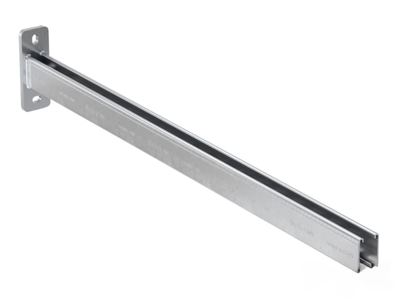 Mensola a sbalzo Fischer ALK 31/37-600 con piastra base (5pz)