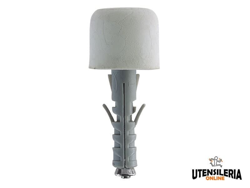 Tassello Fischer in nylon SB 9/12 con paracolpo bianco (50pz)