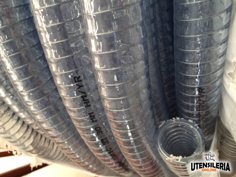 Tubo spiralato per liquidi alimentari in PVC -20/+65��C 10mm (10mt)