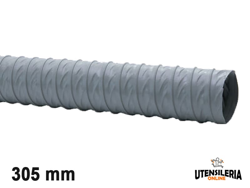 Tubo in pvc AIRTHERM/M 120 per aspirazione aria, fumo e vapori 305mm (10mt)
