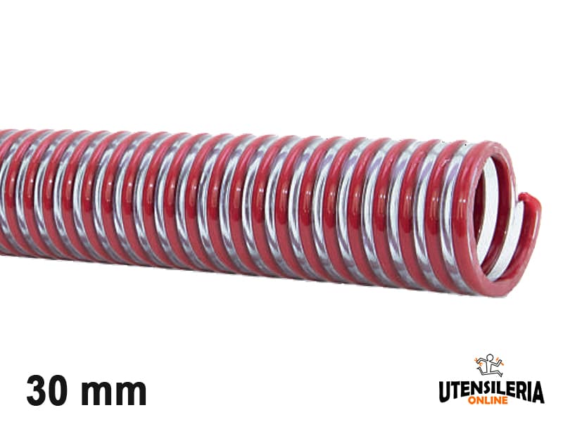 Tubo in pvc spiralato alimentare VIGNAPOMP/R per vino 30mm (50mt)