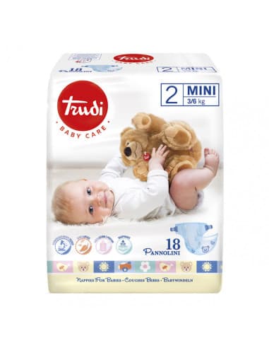 Trudi - Trudi Pannolini Baby Care Mini 18 Pezzi