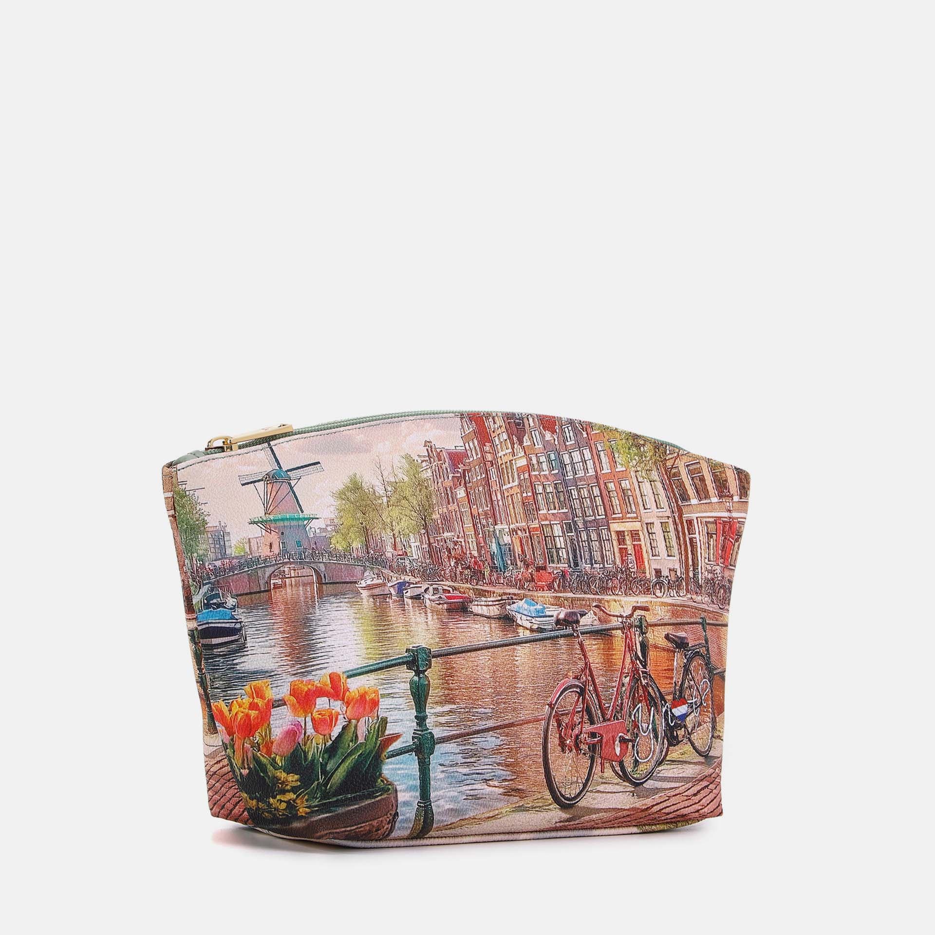 YNot Ynot? Yes Bag Beauty Case Stampa Città Amsterdam Windmill Beauty case da donna view 2