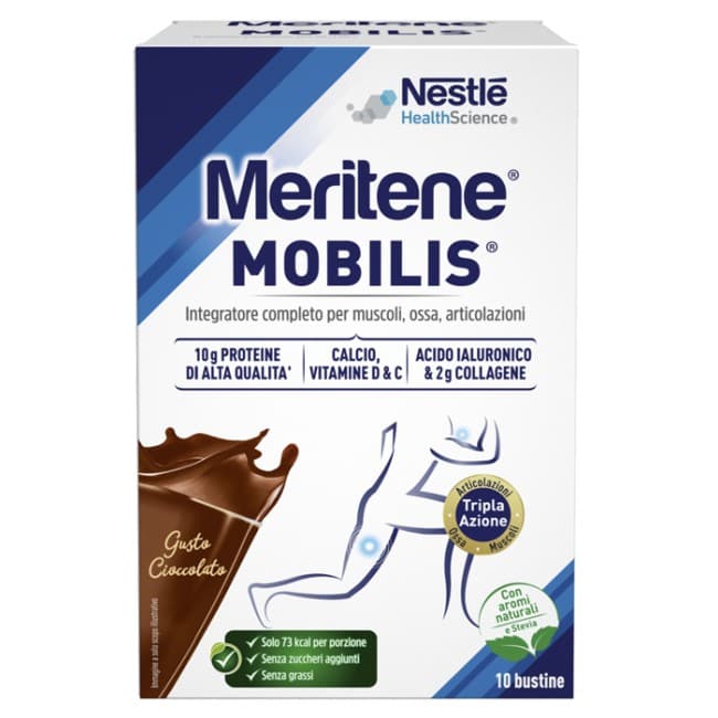 Meritene - Meritene Mobilis Cioccolato Per Il Benessere Di Muscoli Ossa E Articolazioni 10 Bustine