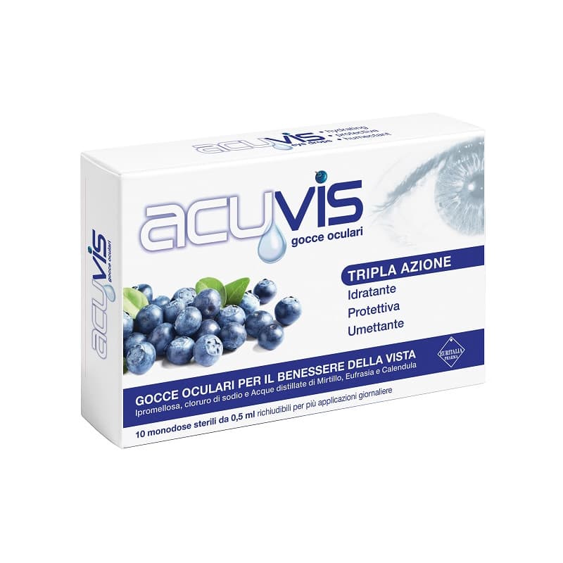 Coswell - Acuvis Gocce Oculari Idratanti E Protettive Per Il Benessere Della Vista 10 Fialette