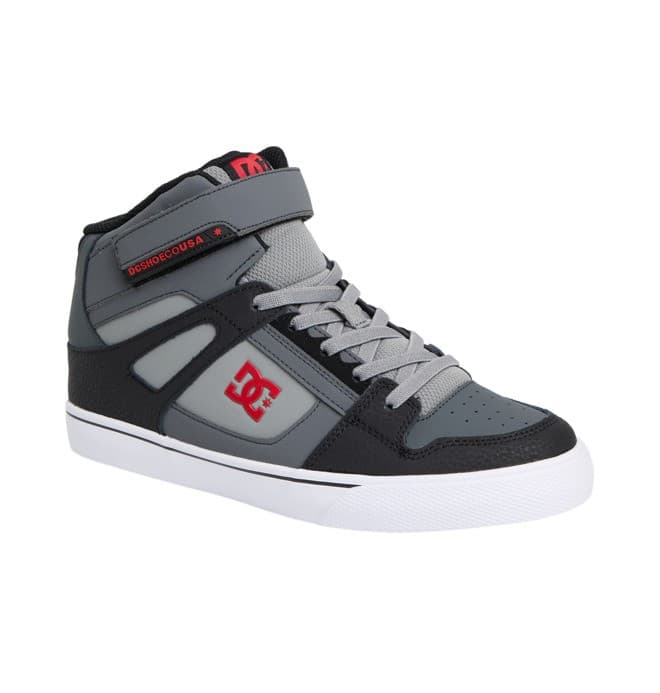 DC Shoes Pure High-Top EV - Scarpe Alte di Pelle Nero Bambini