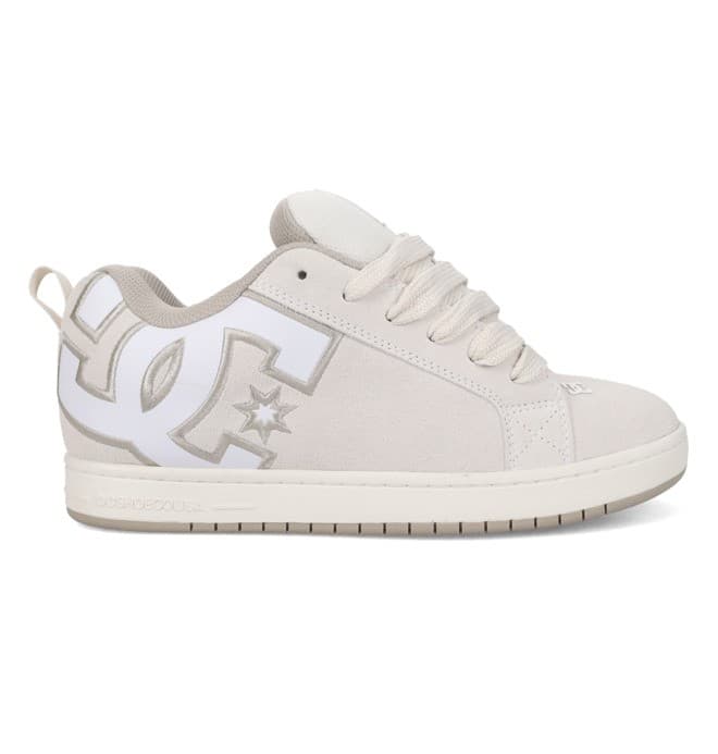 DC Shoes Court Graffik - Scarpe di pelle Bianco Unisex