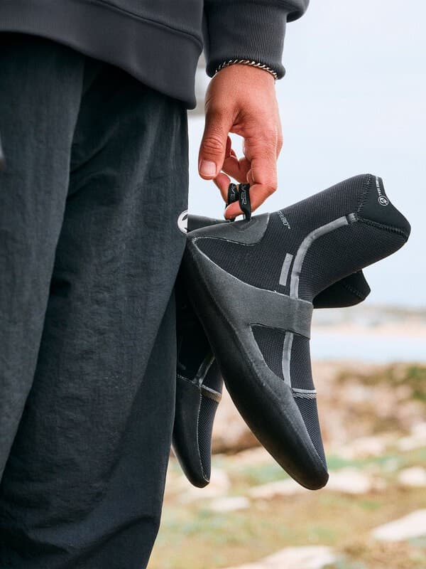 Quiksilver Marathon Sessions 5mm - Stivaletti in neoprene con punta tonda Nero Uomo - Black