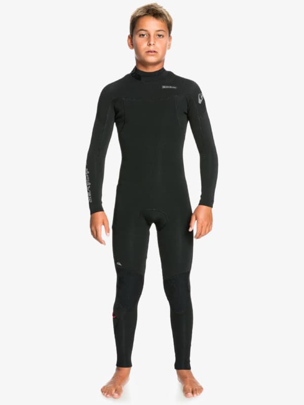 Quiksilver 3/2mm Everyday Sessions - Muta con zip posteriore Nero Ragazzo - Black