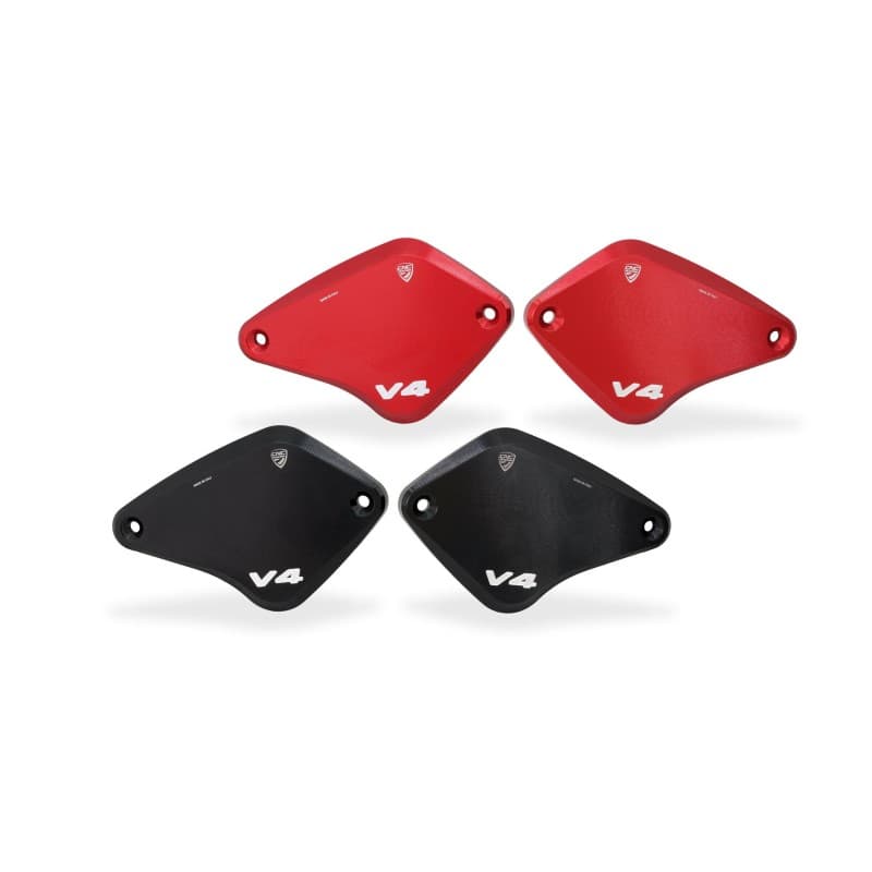 Cnc Racing Kt560B Tappi Serbatoi Fluido Freno E Frizione Ducati Diavel V4 Touch Bicolor