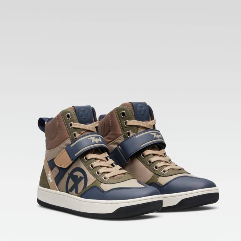 Scarpe Moto XPD Moto Pro Verde Scuro Beige 42