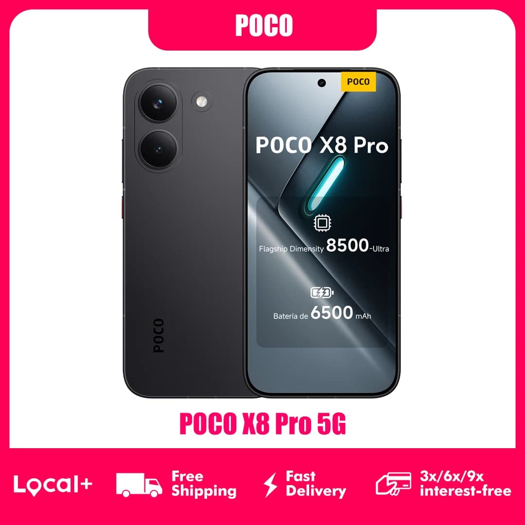 POCO X8 Pro 5G 8GB 256GB 12GB 512GB NFC Smartphone Dimensity 8500-Ultra Batteria da 6500mAh