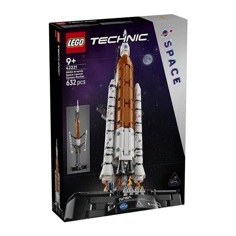 LEGO 42221 Razzo del sistema di lancio spaziale NASA Artemis, giocattoli da costruire, adatti per regali di festività o compleanno.