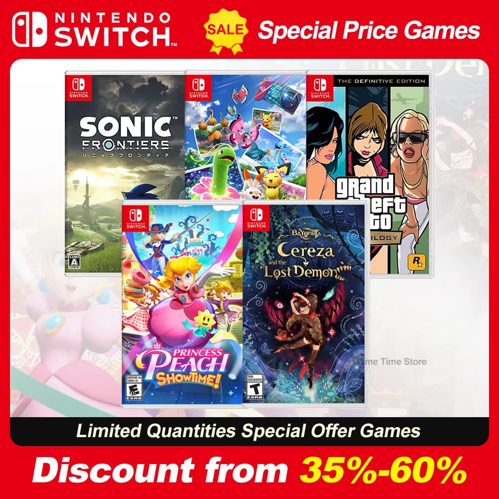 Offerte Giochi Nintendo Switch: Princess Peach, Mario, Luigi Brothership, GTA Grand Theft Auto, Bayonetta, Hogwarts Legacy