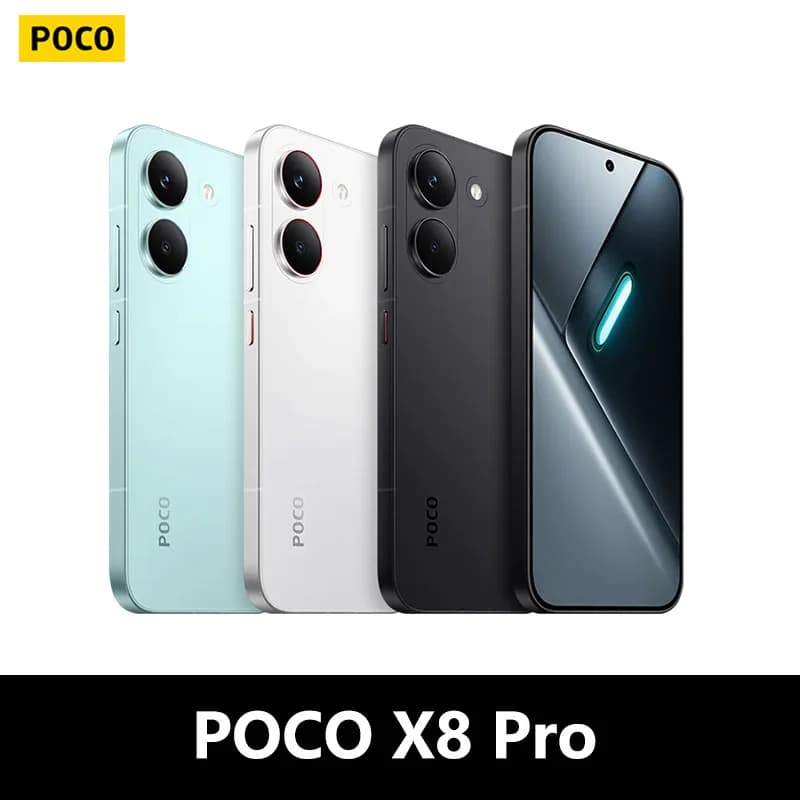 POCO X8 Pro 5G, NFC, Dimensity 8500-Ultra, 6,59 pollici, 120 Hz, fotocamera da 50 MP, 6500 mAh, resistenza IP68 a polvere e acqua