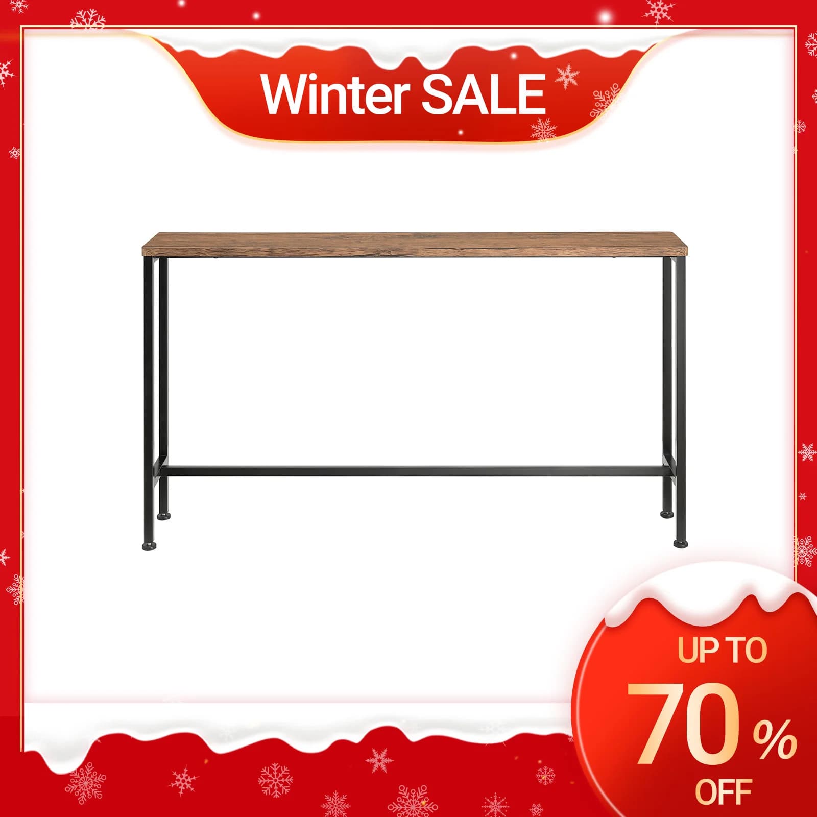 SoBuy FSB19 consolle vintage tavolo da corridoio in metallo tavolo decorativo stretto credenza tavolino tavolino