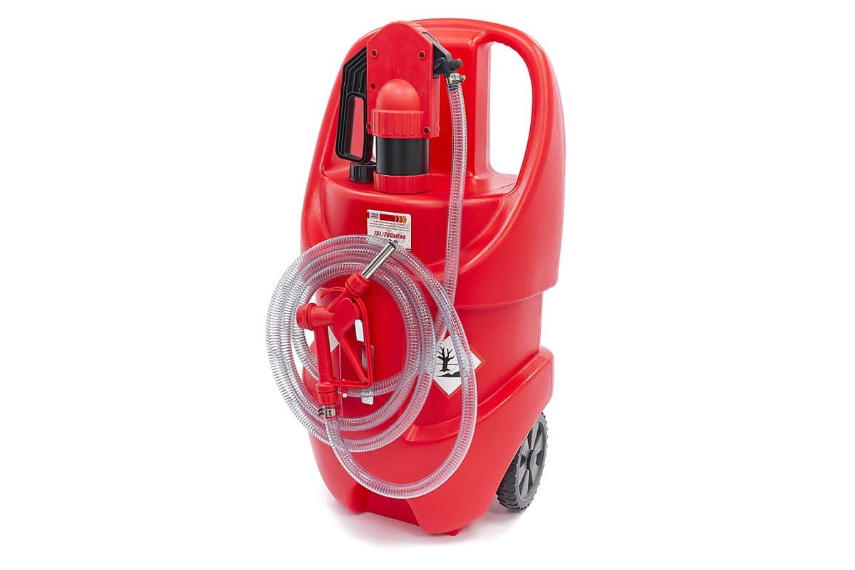 HBM serbatoio carburante mobile, 75 L, pompa manuale